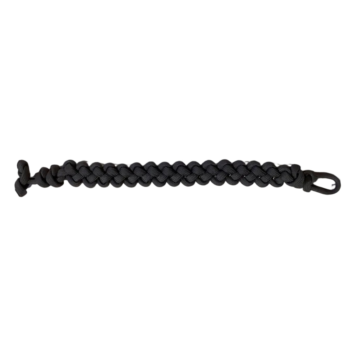 Colorful braided rope paracord keychain featuring a sturdy metal keyring, perfect for handbags and wallet accessories.