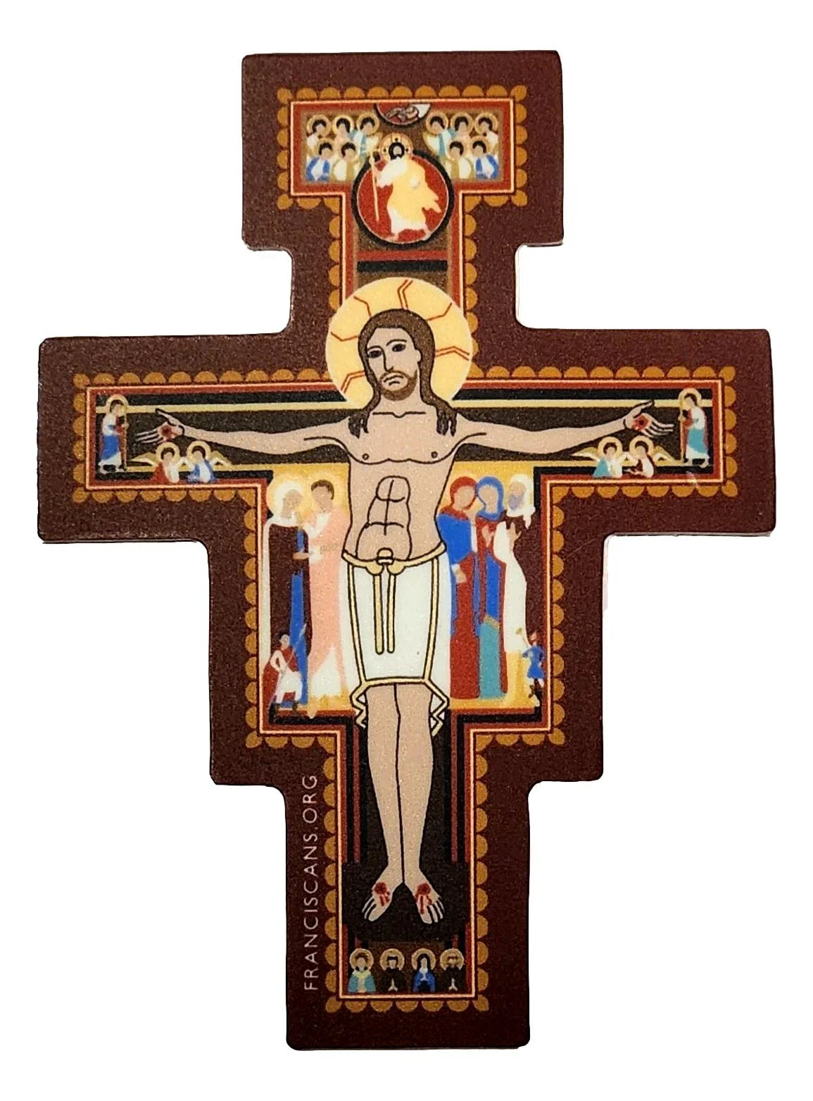 Removable Cross Stickers – 3"x2.5" Religious Vinyl Decals for Walls & Laptops - Ysleta Mission Gift Shop