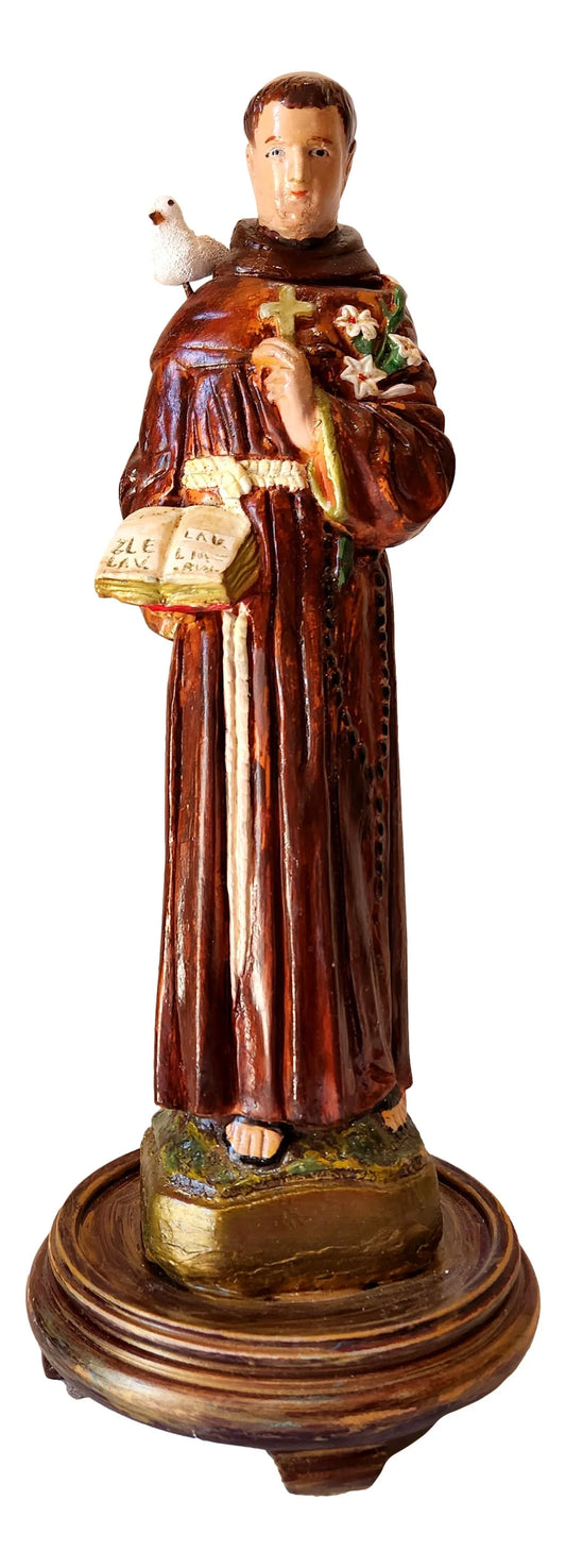 Saint Francis Statue – Handcrafted Religious Figure 14.5" x 4" - Ysleta Mission Gift Shop