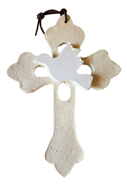 Clay Cross Dove 8.5" X 11.5" - Ysleta Mission Gift Shop