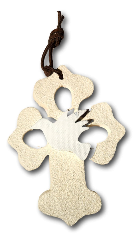 Clay Cross Dove Cutout 5X7 Inches - Ysleta Mission Gift Shop