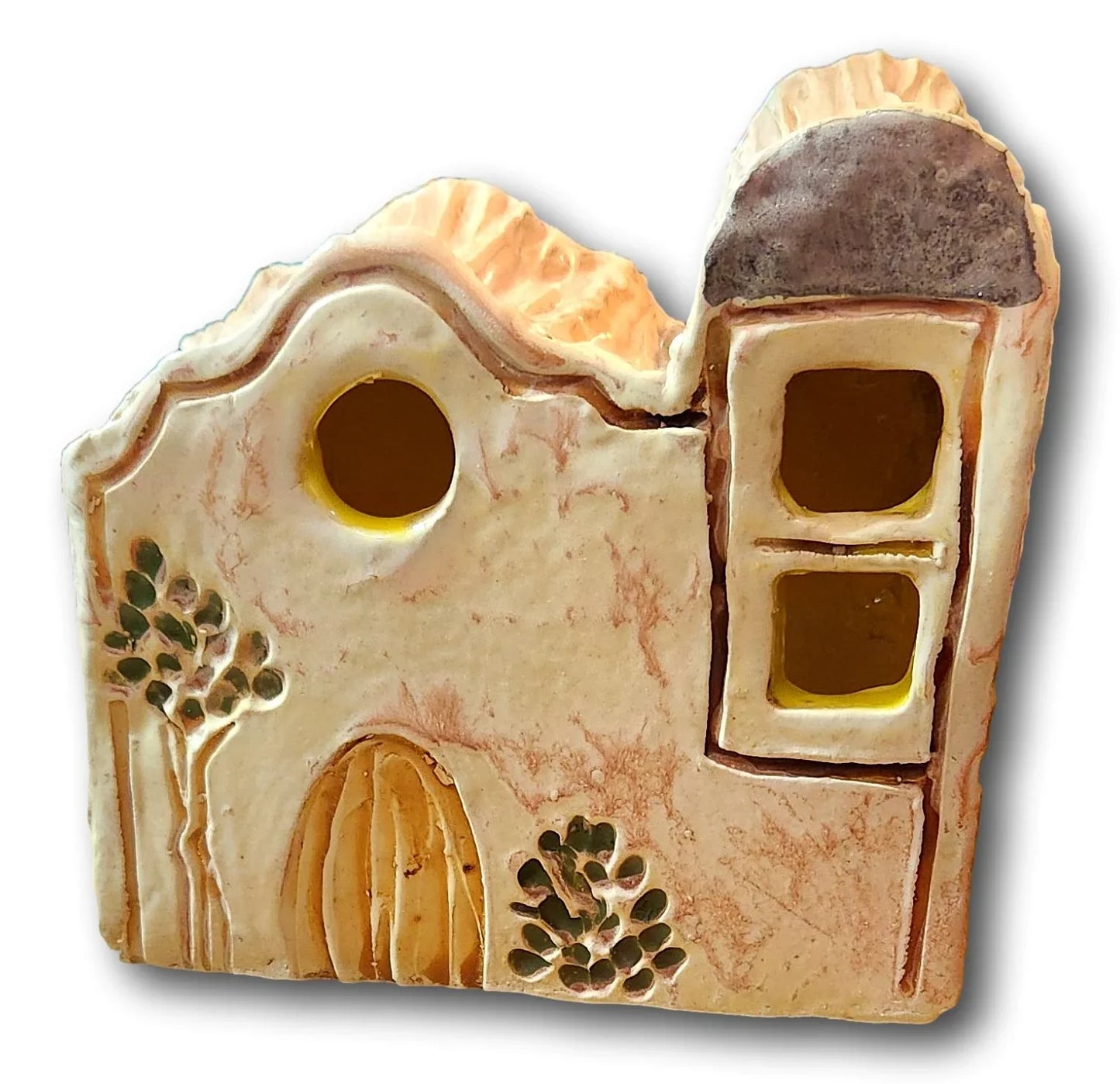 Sculpture Ysleta Mission Luminaria Tealight 6 inches - Ysleta Mission Gift Shop