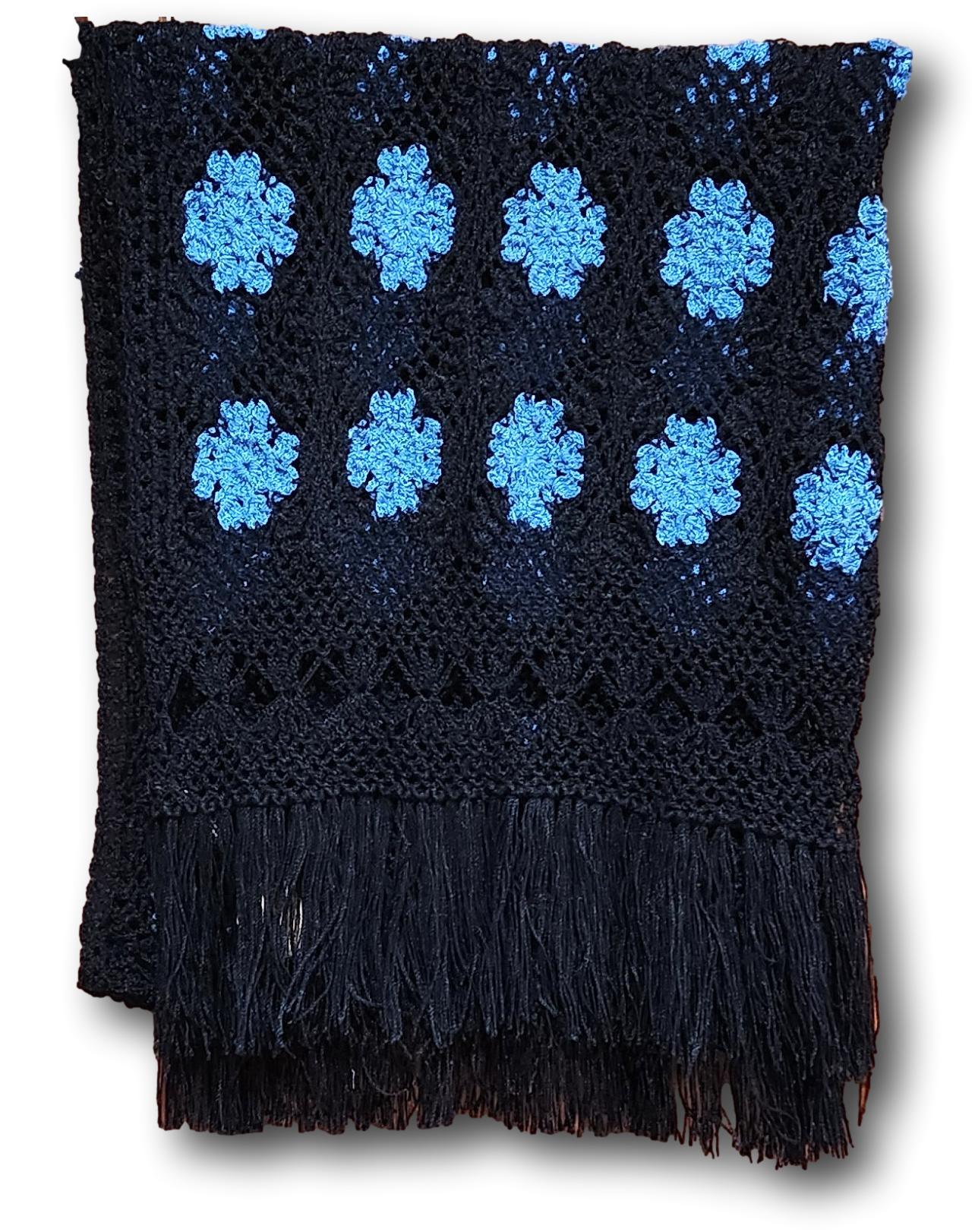 Handcrafted Knit Shawl with Fringe – Made in Mexico - Ysleta Mission Gift Shop