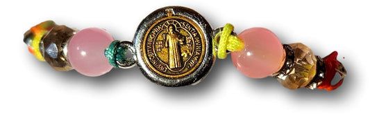 Bracelet Adjustable Hand-Woven Various Saint Images - Ysleta Mission Gift Shop