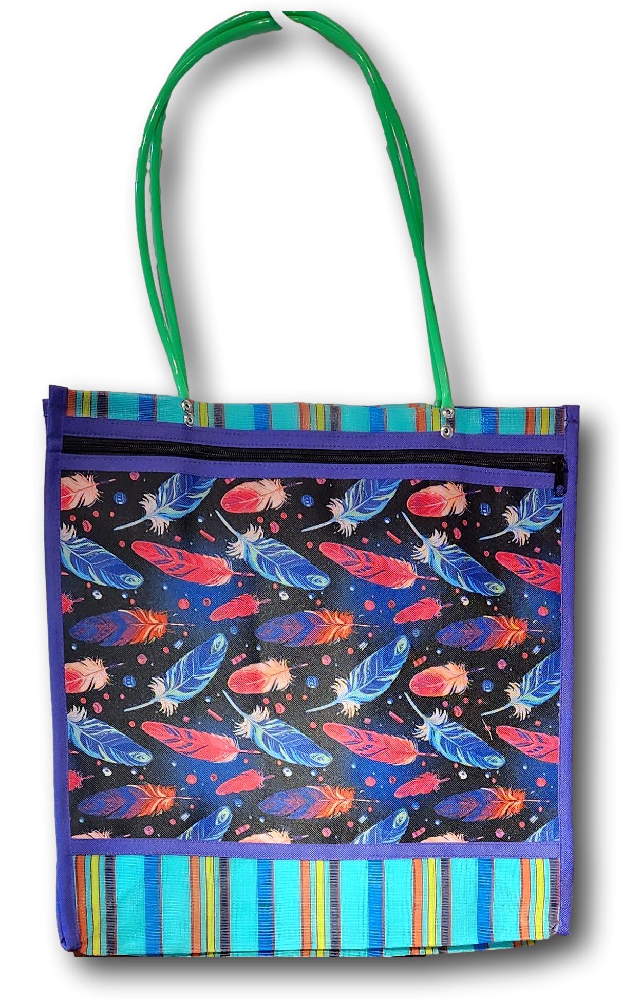 Mercado Zip Pouch – Multicolor Boho Bag for Makeup or Change - Ysleta Mission Gift Shop