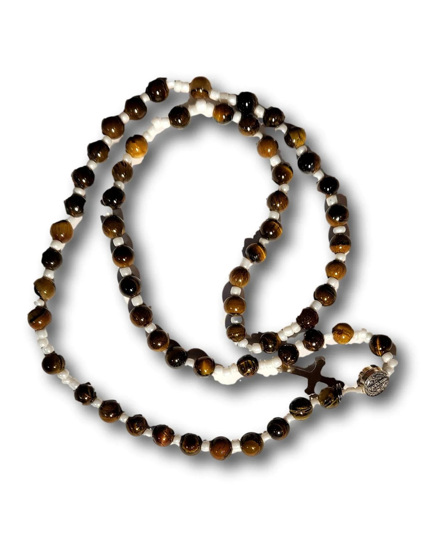 Rosary Bracelets – Tiger Eye Beads for Spiritual Armor - Ysleta Mission Gift Shop