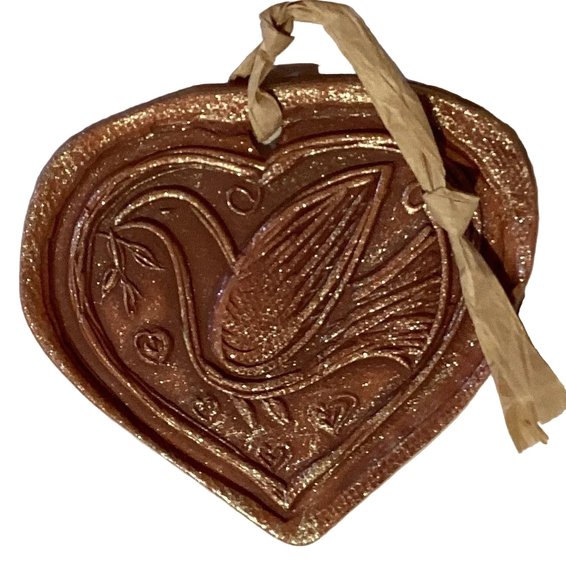 Handmade clay 4-inch themed decorative ornaments from Ysleta Mission Gift Shop, featuring colorful designs for home and garden decor.