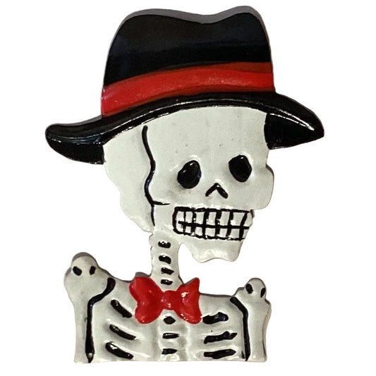 Catrin 3.5-inch magnet from Ysleta Mission Gift Shop, featuring colorful traditional Mexican folk art design for refrigerator decoration.