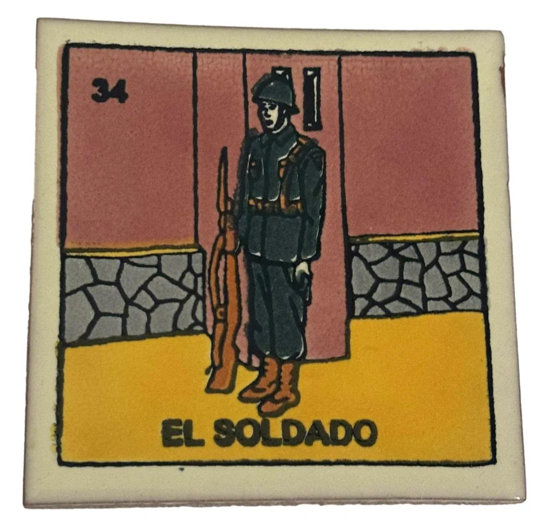 Mexican Ceramic Tile Coasters – Various Artistic Designs, Made in Mexico - Ysleta Mission Gift Shop