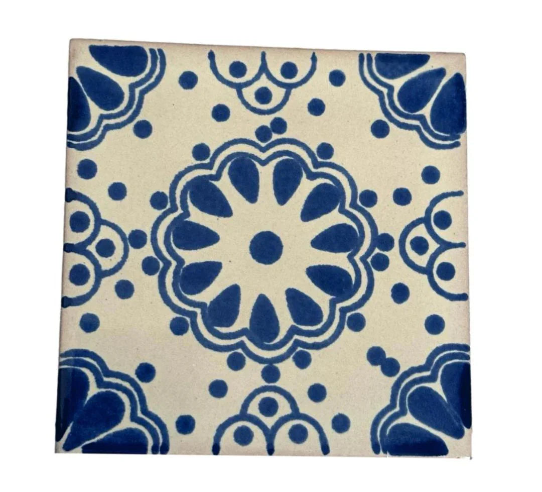 Mexican Ceramic Tile Coasters – Various Artistic Designs, Made in Mexico - Ysleta Mission Gift Shop