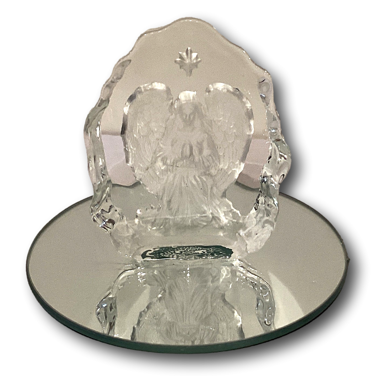 Guardian Angel crystal tabletop decor 4 inch Catholic Christian gift
