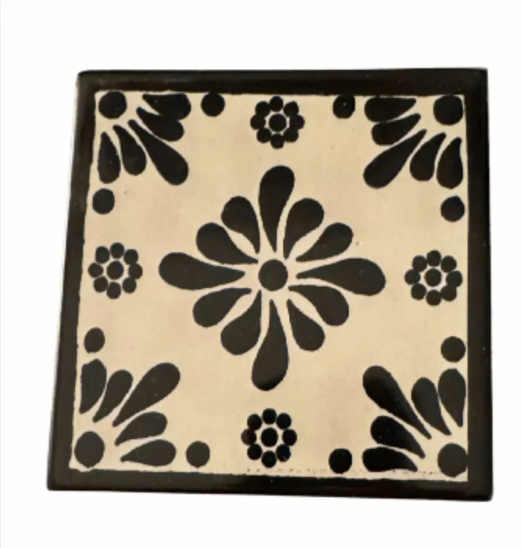 Mexican Ceramic Tile Coasters – Various Artistic Designs, Made in Mexico - Ysleta Mission Gift Shop
