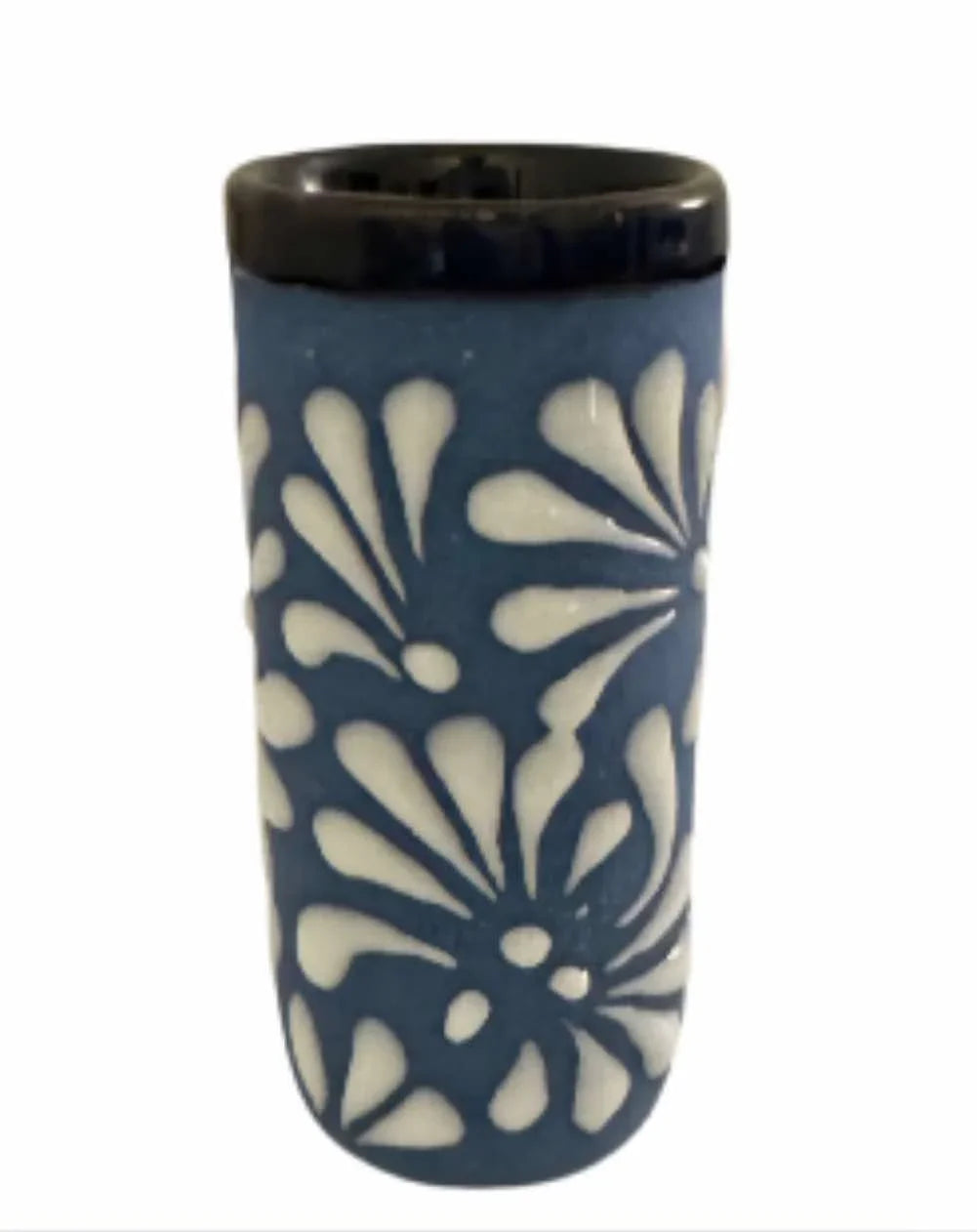 Clay Shot Glass Glazed, Lead-Free 3" Handmade in Mexico - Ysleta Mission Gift Shop
