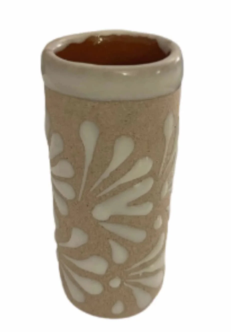 Clay Shot Glass Glazed, Lead-Free 3" Handmade in Mexico - Ysleta Mission Gift Shop