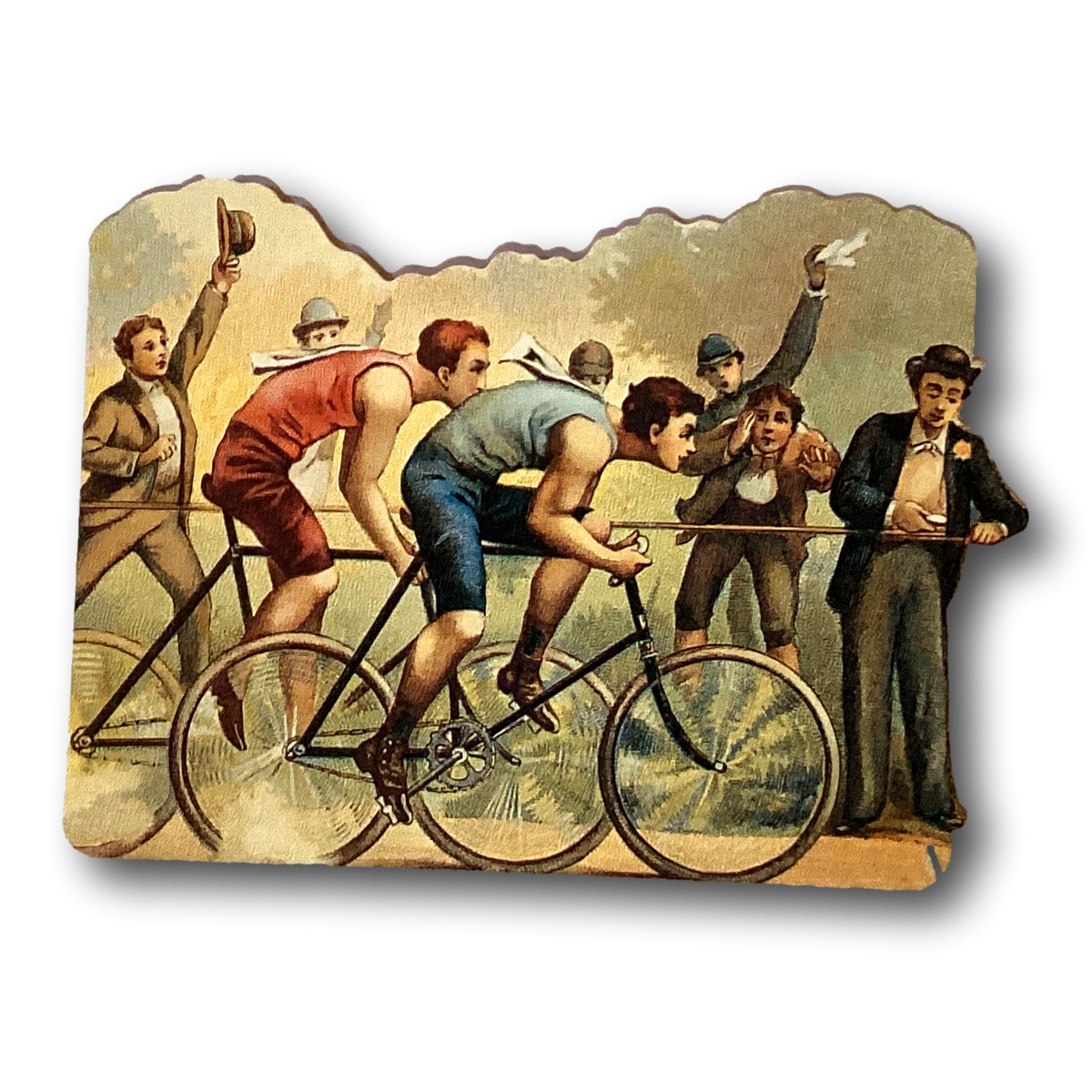 Blank vintage recreational sports notecards in 5x4 inches with rustic design, ideal for personalized greeting or note cards.