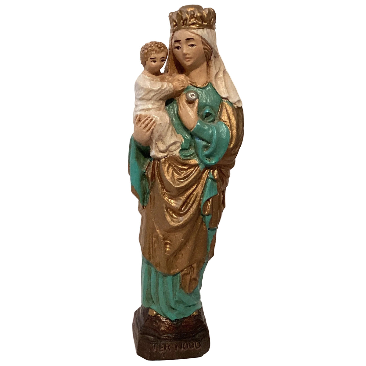 Our Lady of Distress Ter Nood Heiloo Norwegian statue 8 inch rare Marian devotional