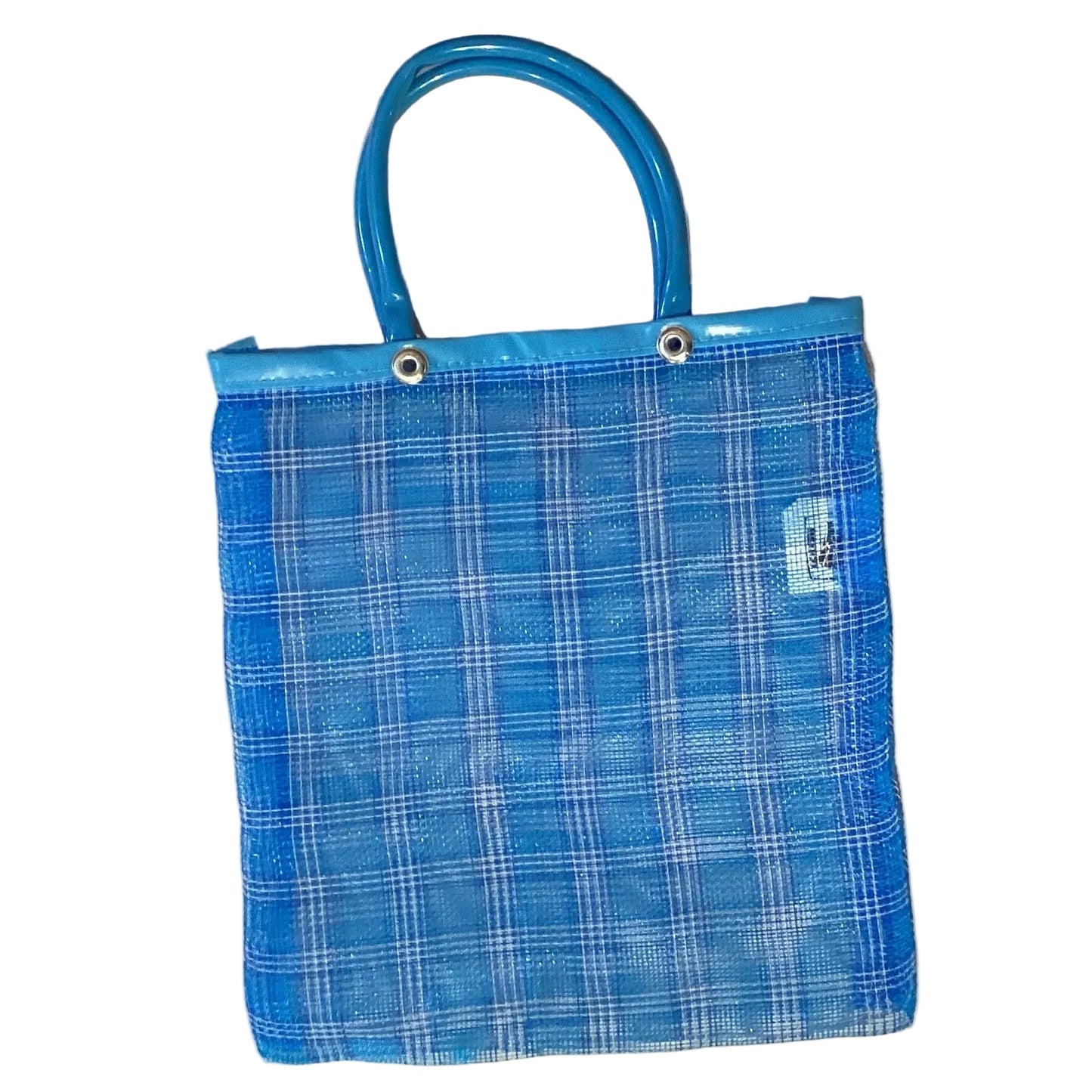 Reusable Mexican mesh shopping bag by Jose Alberto Chavez, eco-friendly tote with colorful woven design for groceries.