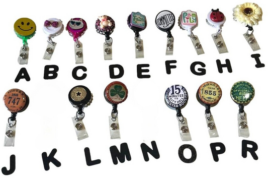 Badge Clips Holders Retractable ID Reel Various Themes