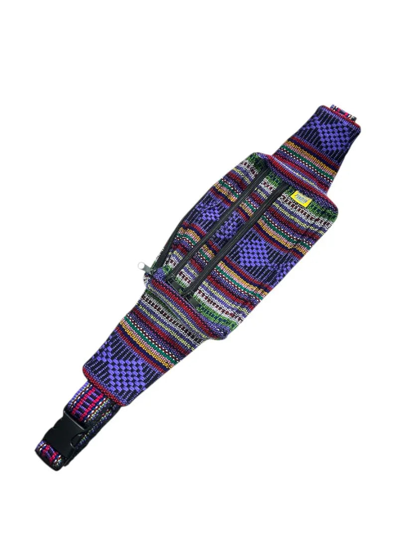 Handwoven Fanny Pack – Artisanal Waist Bag with Mexican Fabric - Ysleta Mission Gift Shop