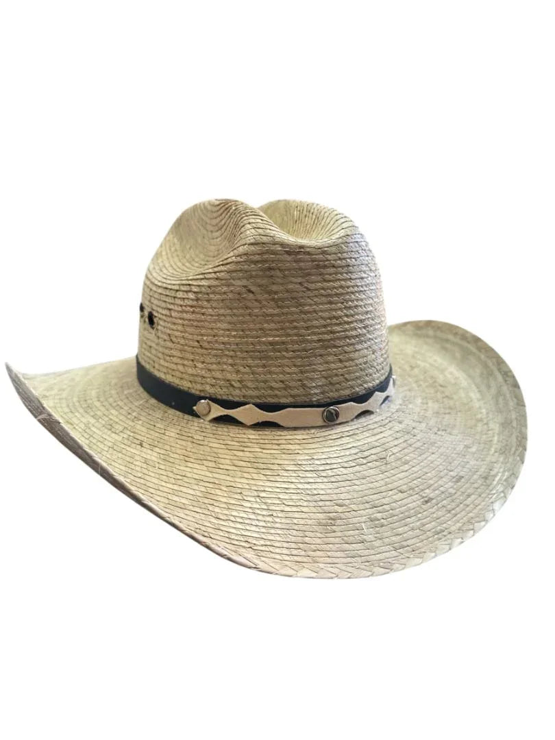 Kids' Mexican Palm Hat | Outdoor Sombrero "Roba Vacas" Style (Ages 4-8) – Authentic Texas Flair - Ysleta Mission Gift Shop