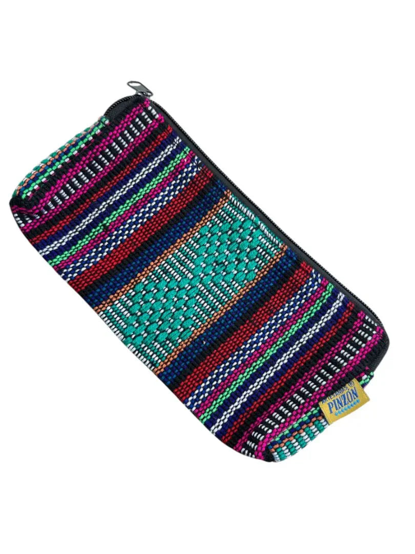 Mercado Zip Pouch – Multicolor Boho Bag for Makeup or Change - Ysleta Mission Gift Shop