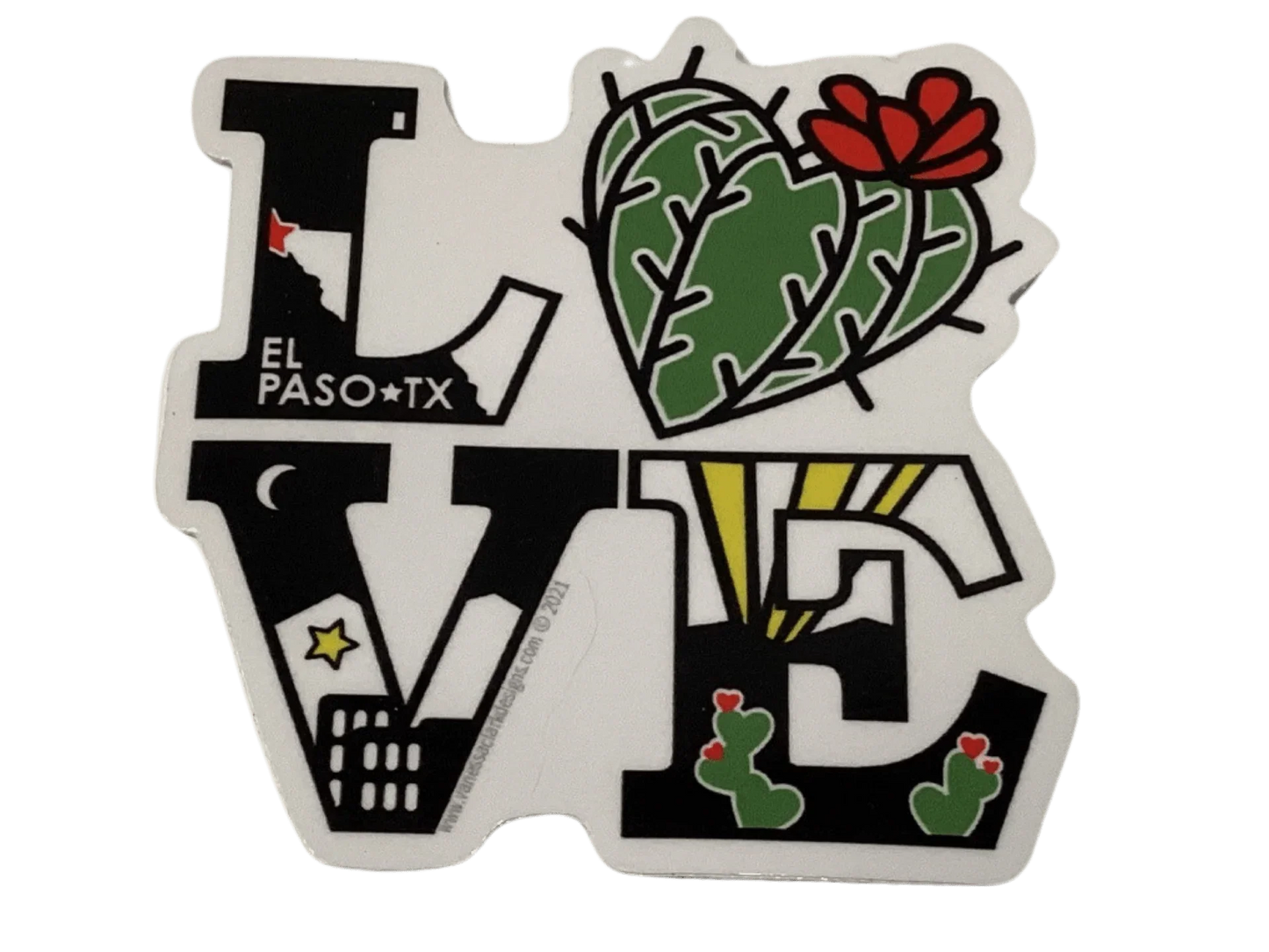 El Paso Culture Sticker Set – Waterproof Vinyl Stickers with Local Designs - Ysleta Mission Gift Shop
