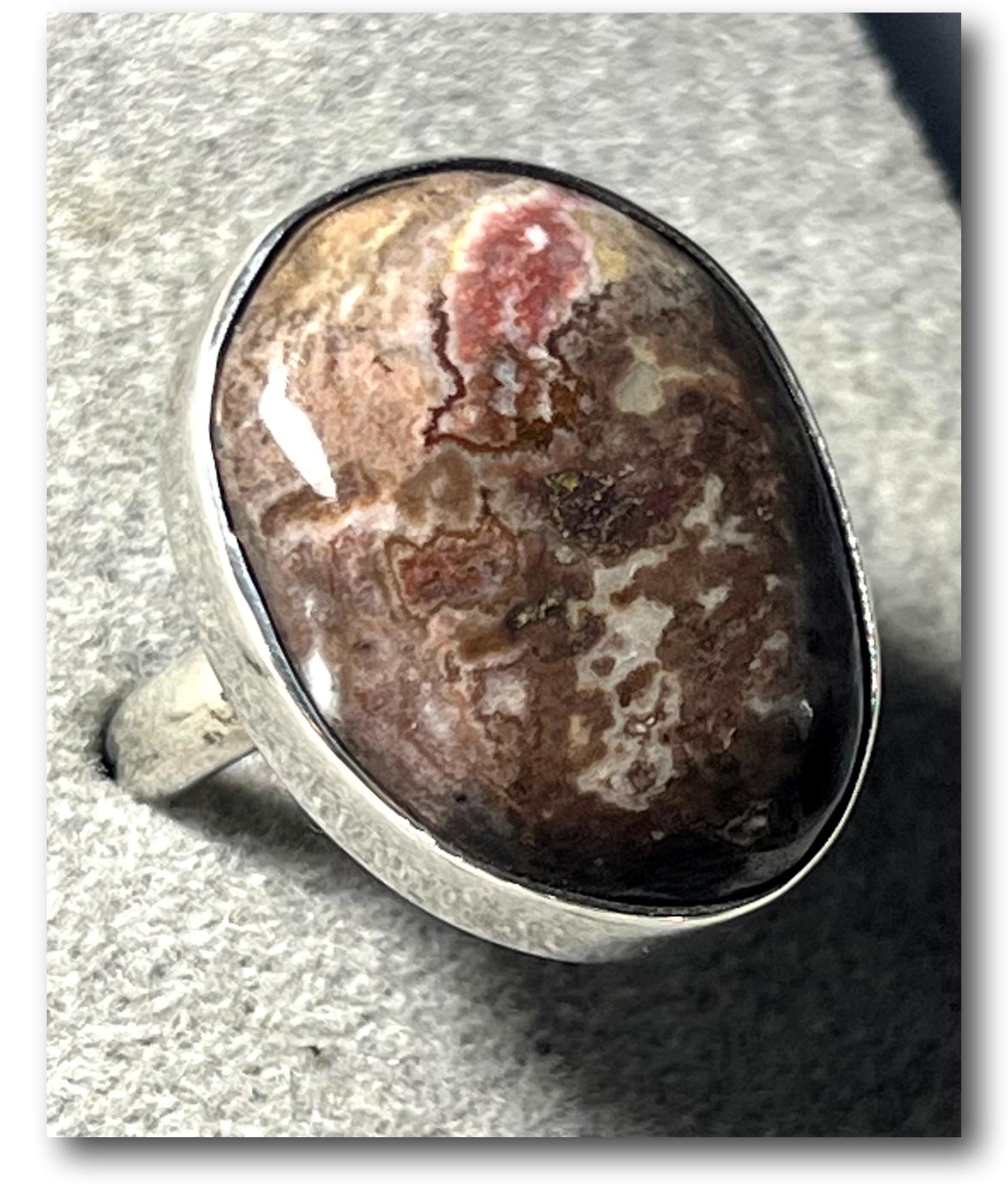 Elegant Wild Horse Gemstone Ring – Size 6.5 – Native American Handmade Silver Jewelry – Ray Duck Creation