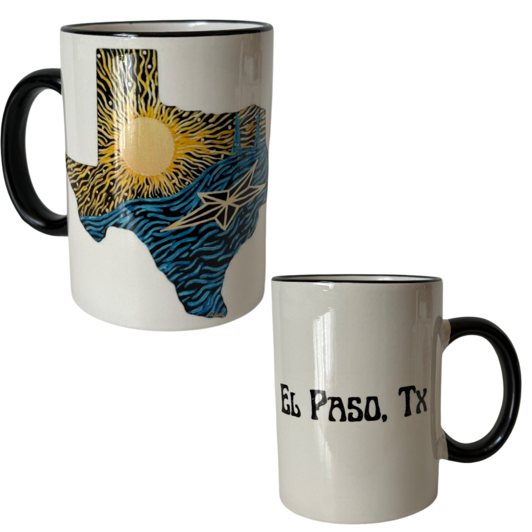 Elemental 15oz Ceramic Art Mug | El Paso Inspired Design for Daily Inspiration