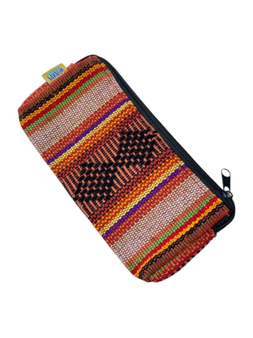 Mercado Zip Pouch – Multicolor Boho Bag for Makeup or Change - Ysleta Mission Gift Shop