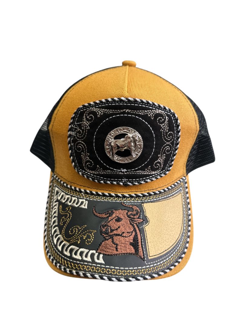 Custom Leather Front Snapback Hat – Individually Crafted Cowboy Cap with Western Style