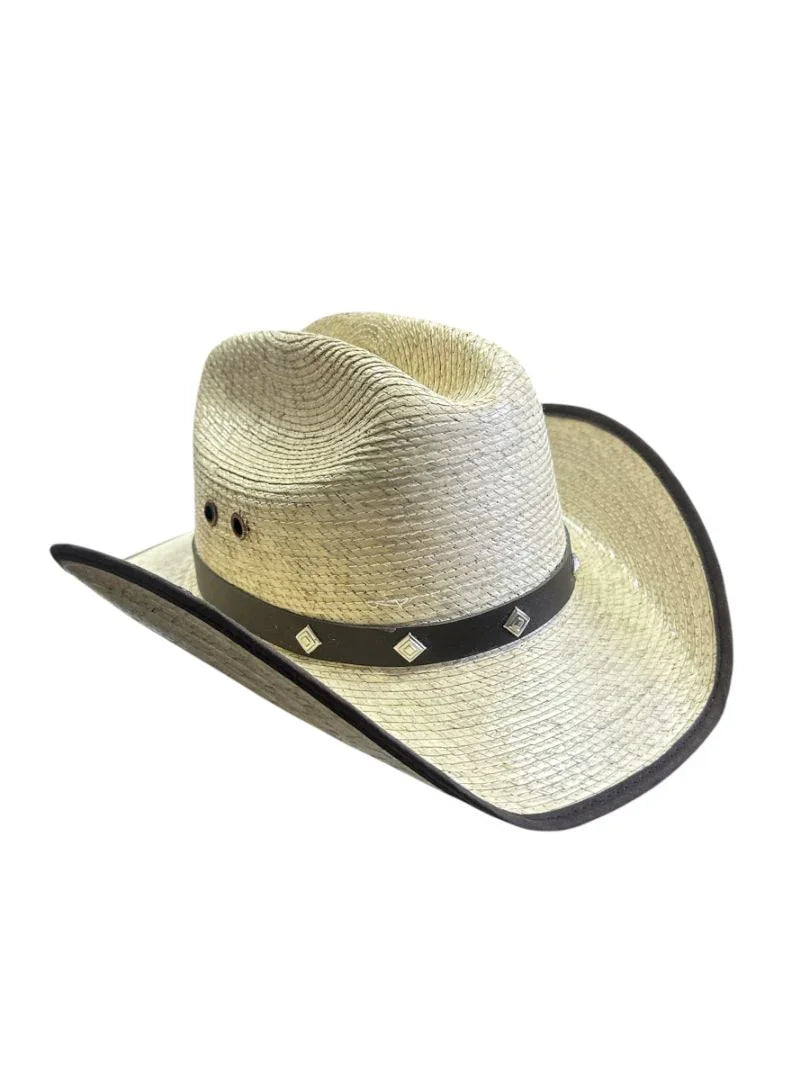 Kids' Mexican Palm Hat | Outdoor Sombrero "Roba Vacas" Style (Ages 4-8) – Authentic Texas Flair - Ysleta Mission Gift Shop