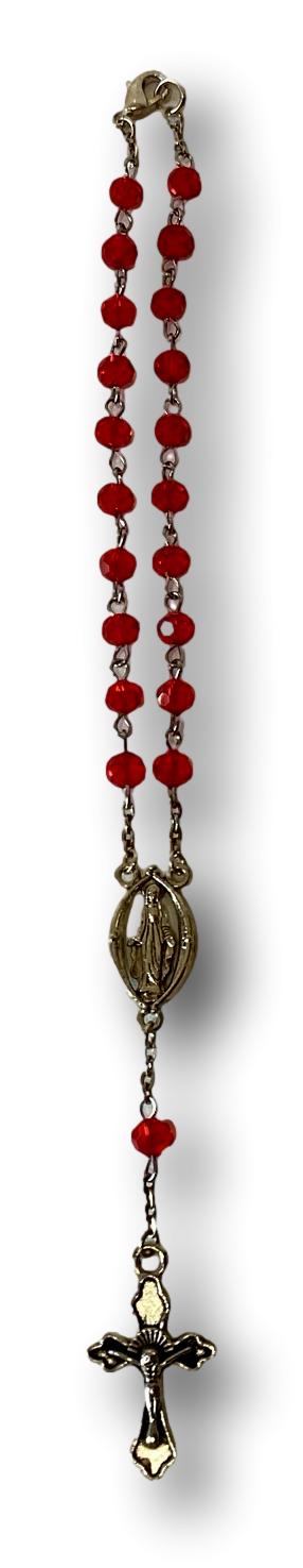 G CatholicCarRosary_2-DecadeRearviewMirrorRosaryforTravelPrayer_DivineProtection
