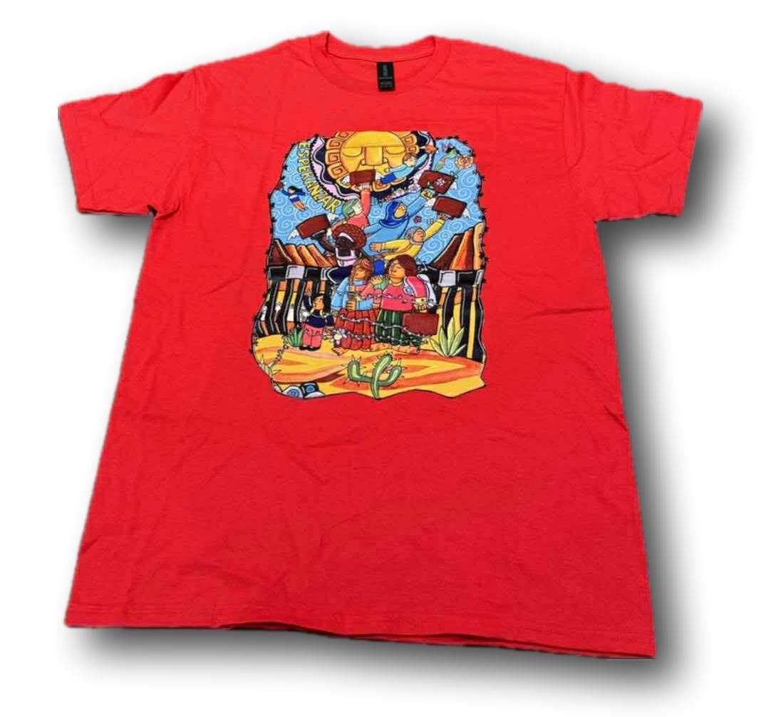 Give Hope "Esperanza" FUNDRAISER T-Shirts Gildan 100% Cotton Red