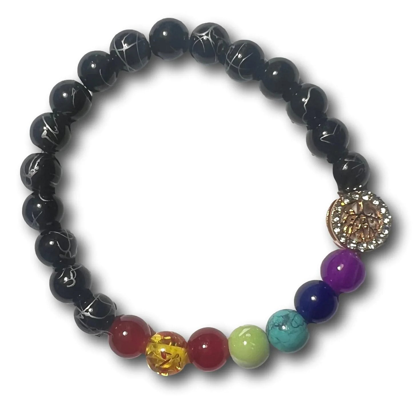 Handcrafted Tree of Life Stretch Bracelet – Symbolic Jewelry for Strength & Renewal - Ysleta Mission Gift Shop