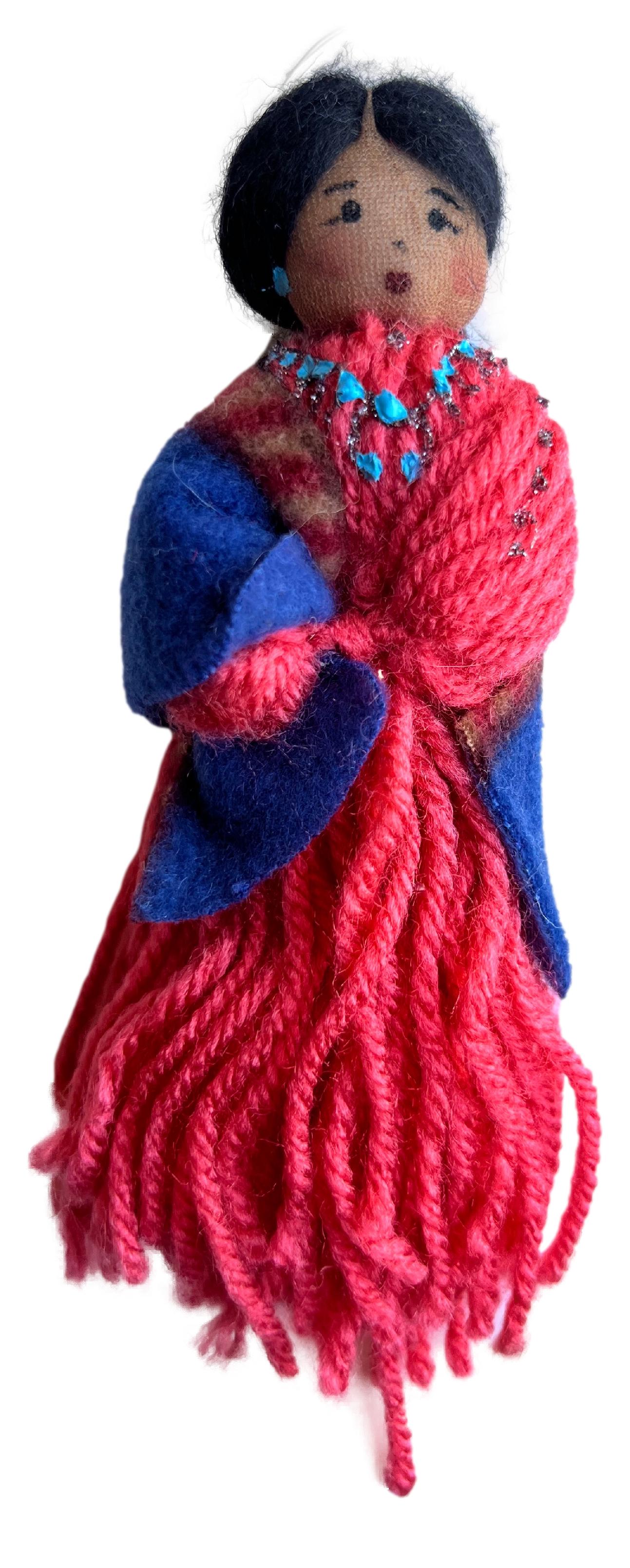 Ornament Dolls Yarn Handcrafted Native American Navajo Various Designs - Ysleta Mission Gift Shop