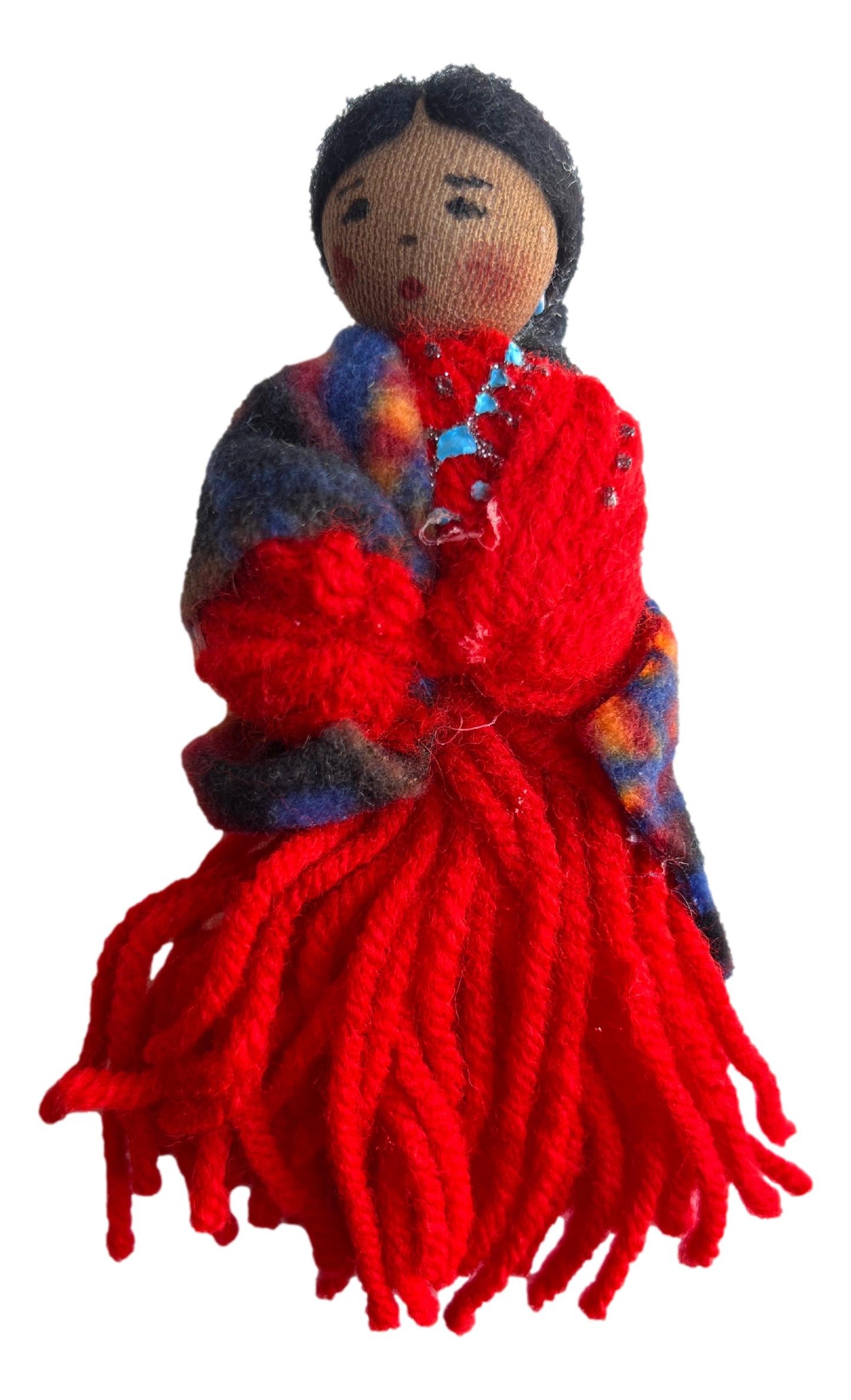 Ornament Dolls Yarn Handcrafted Native American Navajo Various Designs - Ysleta Mission Gift Shop