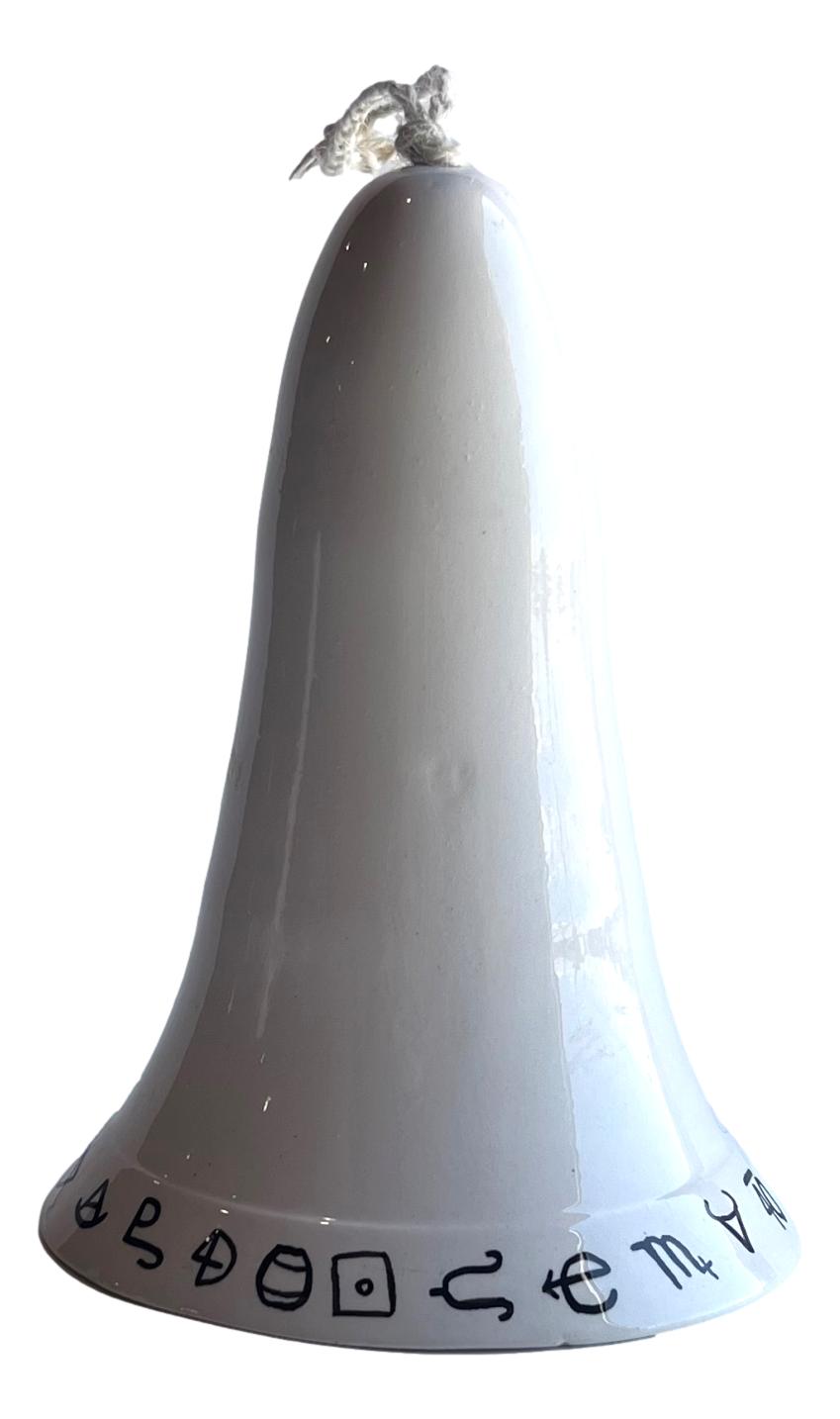 Ceramic Bell - 7" Handcrafted Ceramic Decor - Ysleta Mission Gift Shop