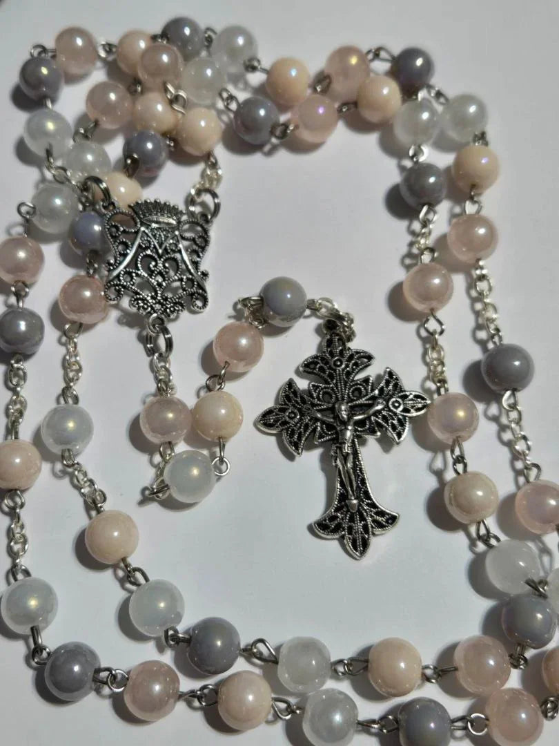 Magnificent Mary of Pearls Rosary – Perfect for Weddings and Special Sacraments - Ysleta Mission Gift Shop
