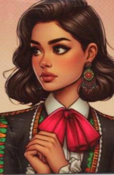 Mariachi Girl Vinyl Matte Sticker 3zx3