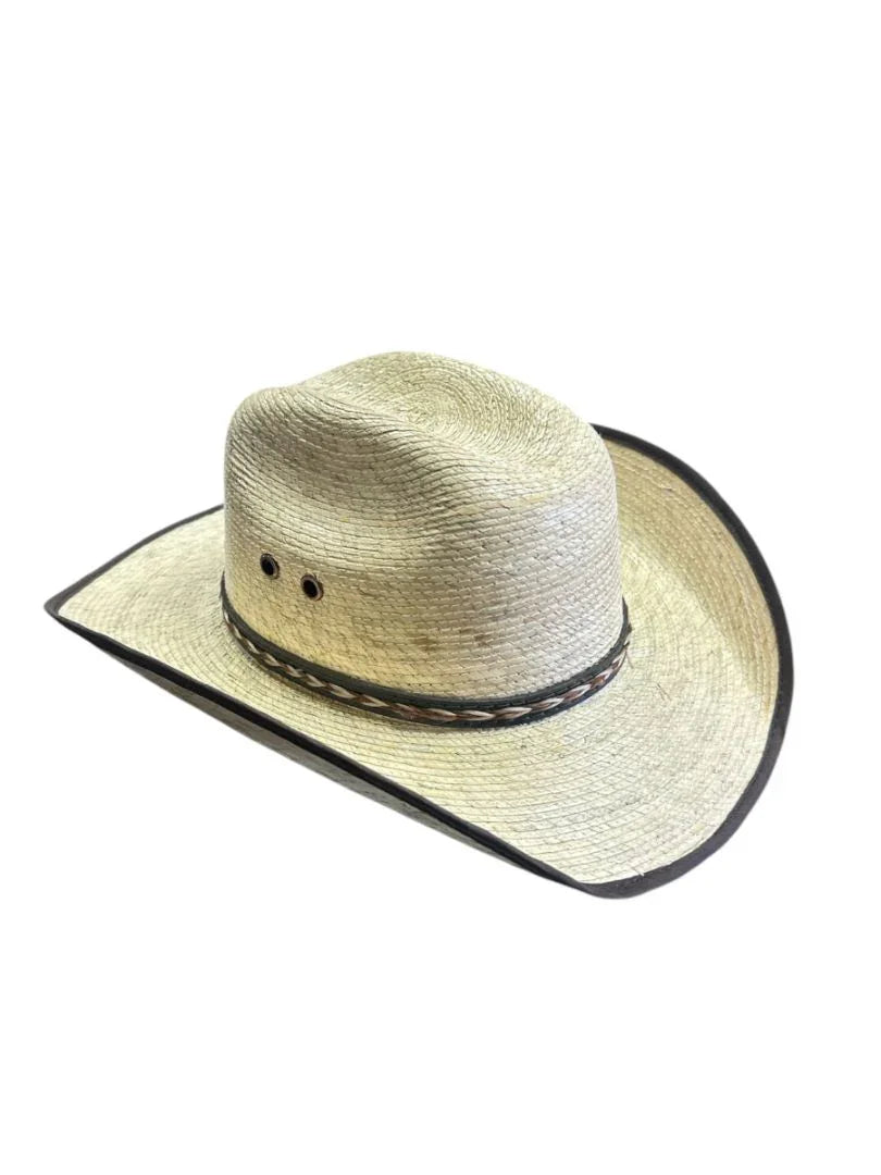 Kids' Mexican Palm Hat | Outdoor Sombrero "Roba Vacas" Style (Ages 4-8) – Authentic Texas Flair - Ysleta Mission Gift Shop