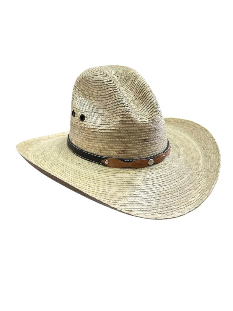 Kids' Mexican Palm Hat | Outdoor Sombrero "Roba Vacas" Style (Ages 4-8) – Authentic Texas Flair - Ysleta Mission Gift Shop