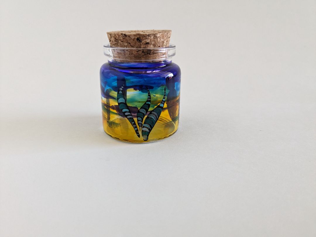Small Jar with Floral Vibes | Unique Floral-Themed Mason Jar