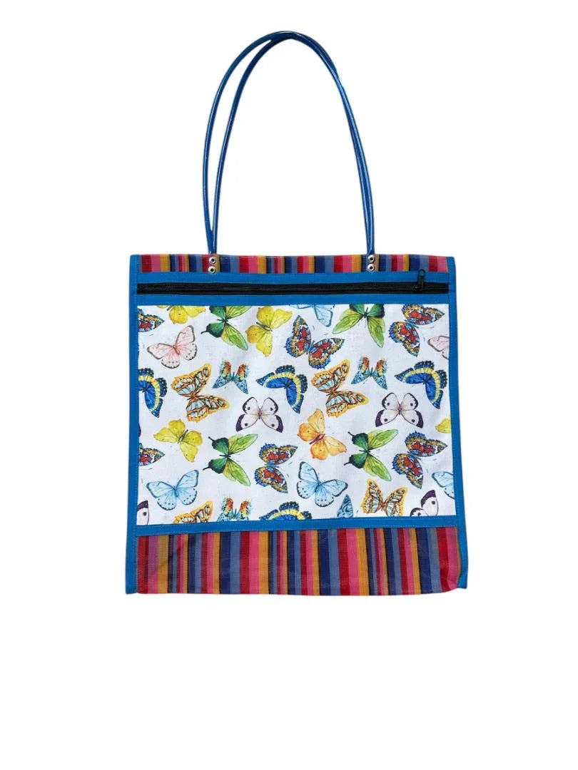 Mercado Zip Pouch – Multicolor Boho Bag for Makeup or Change - Ysleta Mission Gift Shop