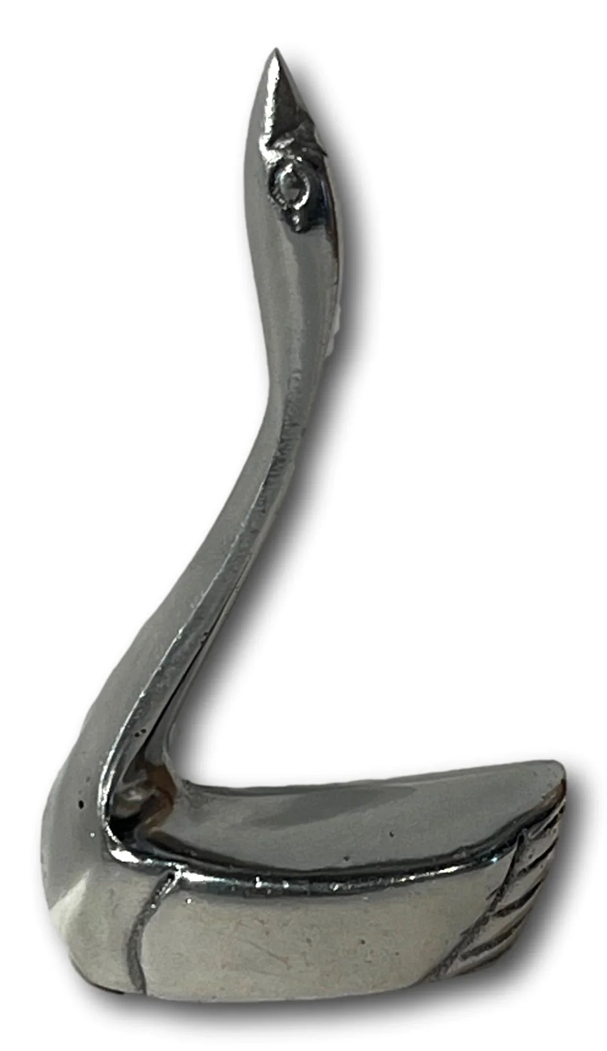 Graceful Pewter Swan Ring Holder – Elegant 4" Jewelry Stand & Gift Keepsake - Ysleta Mission Gift Shop