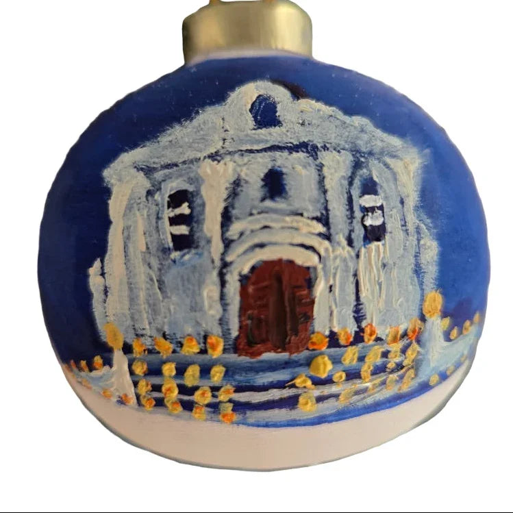 Presidio Of San Elizario Chapel Ornament | Hand-Painted 3D Ceramic Keepsake