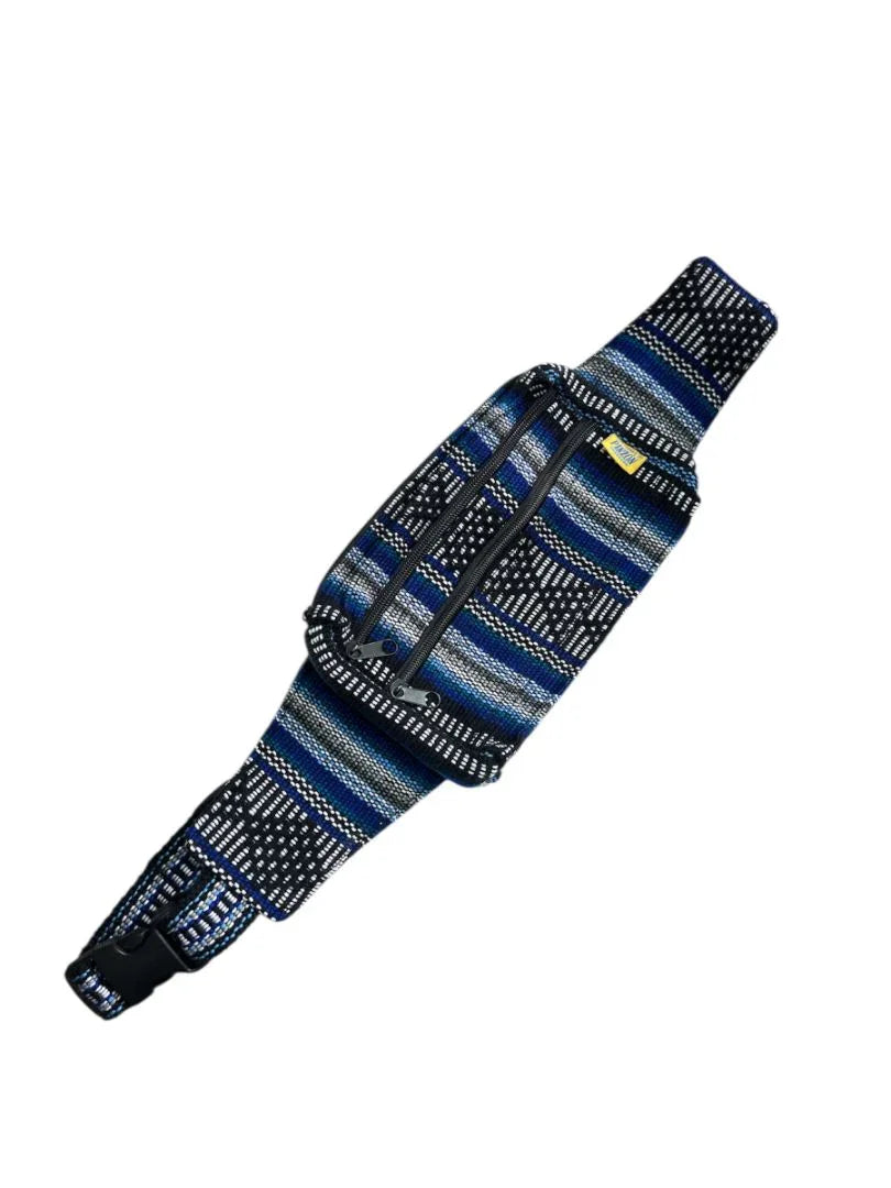 Handwoven Fanny Pack – Artisanal Waist Bag with Mexican Fabric - Ysleta Mission Gift Shop