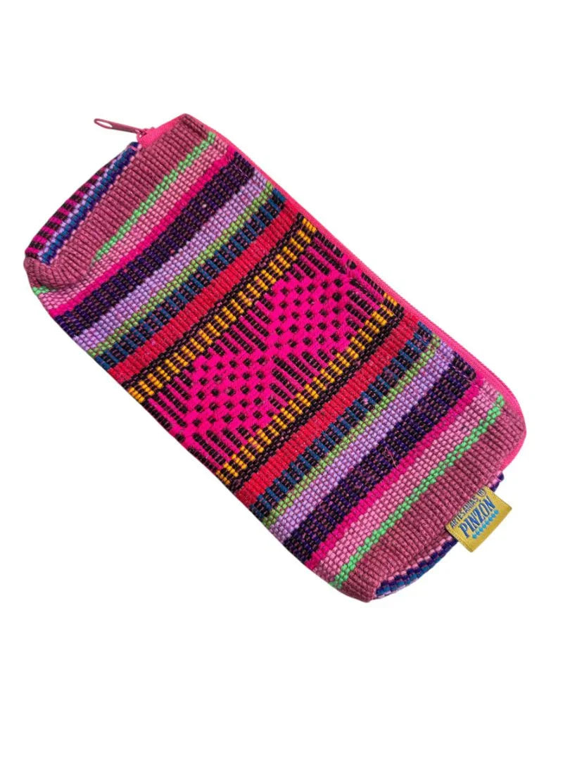 Mercado Zip Pouch – Multicolor Boho Bag for Makeup or Change - Ysleta Mission Gift Shop