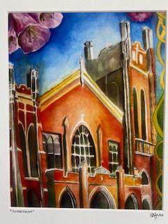 Sacred Heart Church Photo Print – Matted & Signed (11×14)