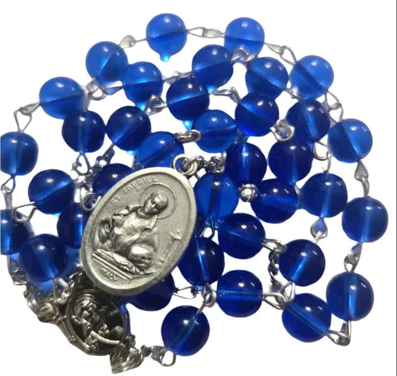 Saint Gabriel the Archangel Chaplet - Handcrafted Devotion for Spiritual Strength and Blessings - Ysleta Mission Gift Shop