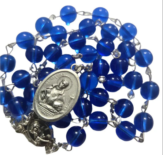 Saint Gabriel the Archangel Chaplet - Handcrafted Devotion for Spiritual Strength and Blessings - Ysleta Mission Gift Shop